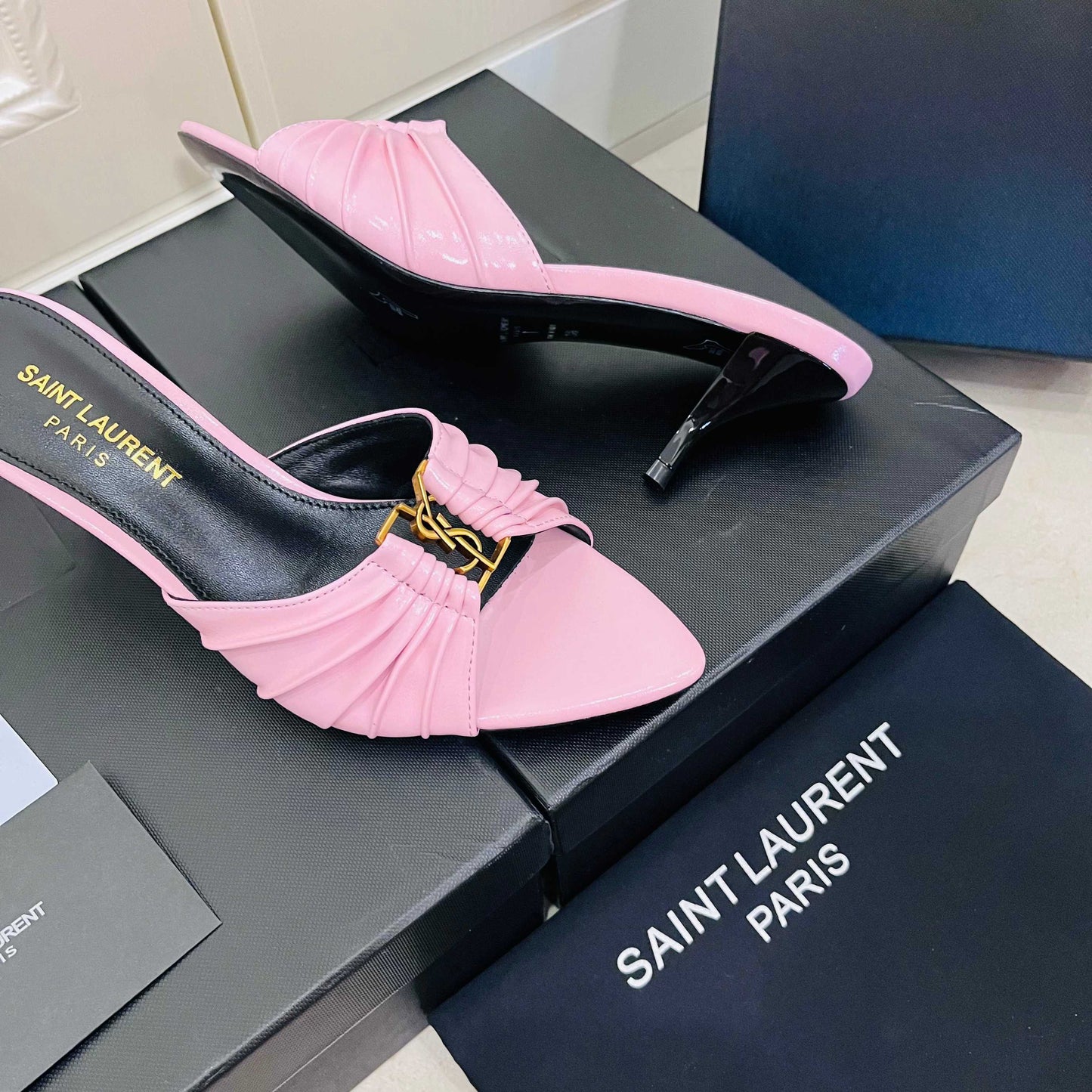 Saint Laurent Babylone Mules