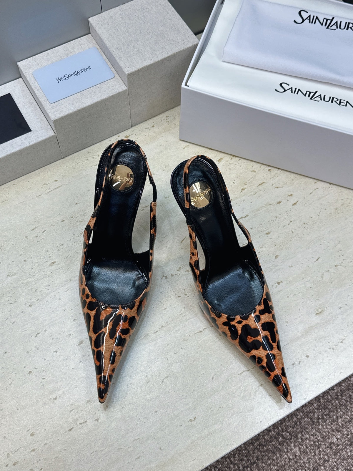 Saint Laurent Guermantes Slingback Pumps