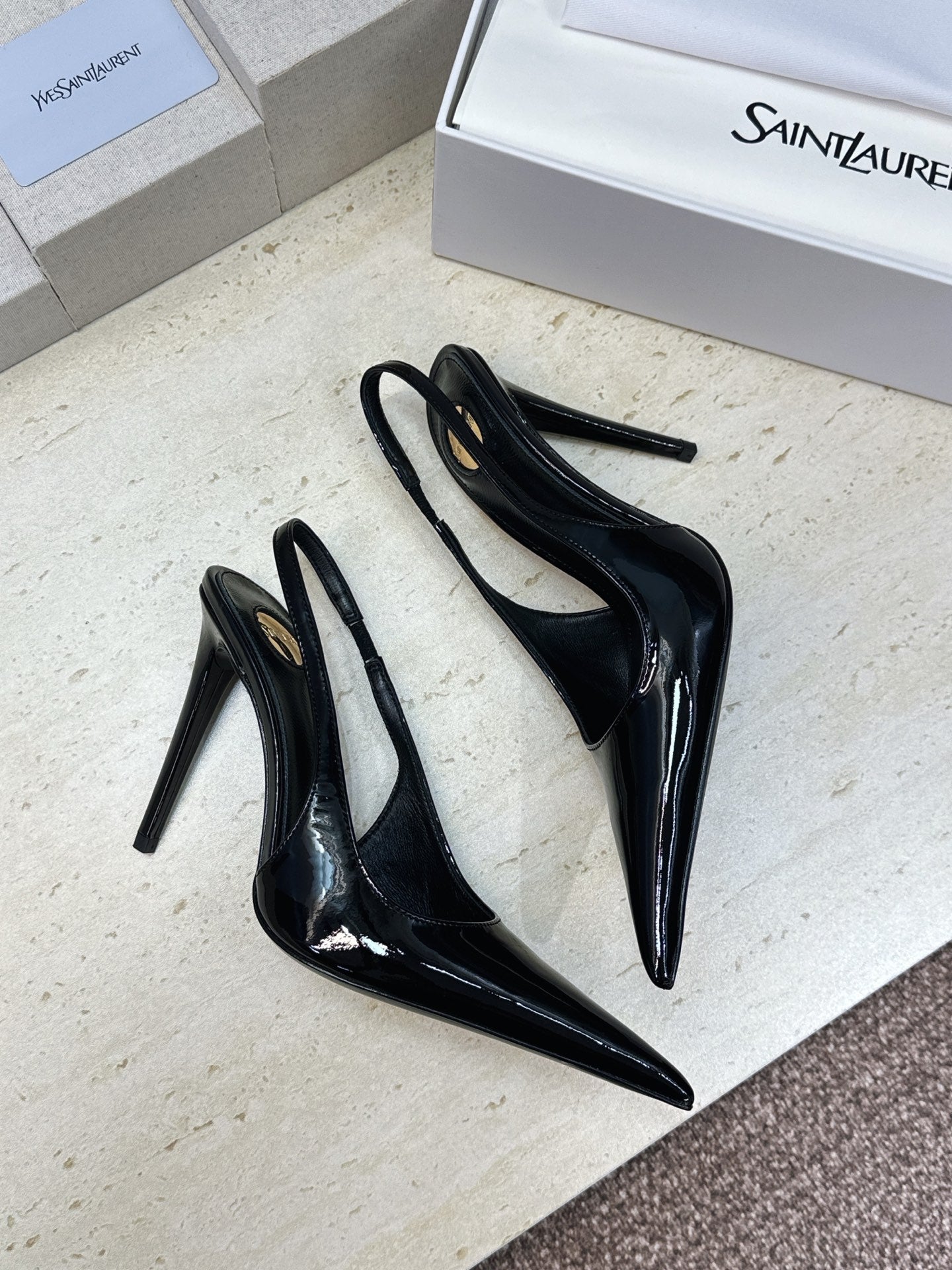 Saint Laurent Guermantes Slingback Pumps