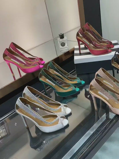 Aquazzura Champagne Pump